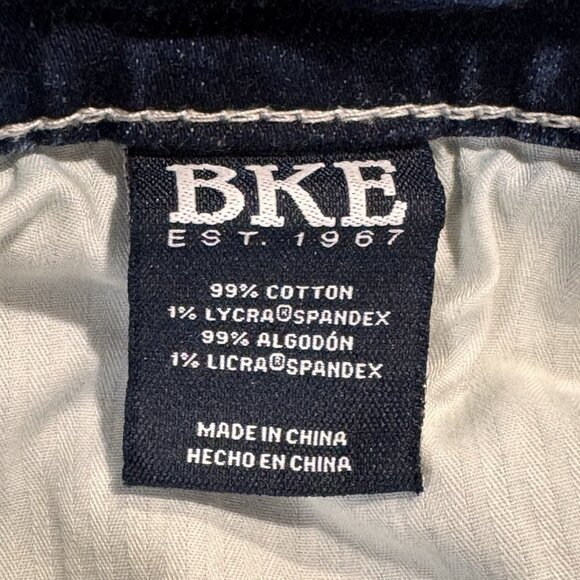 Buckle BKE Jeans Mens 34x30 Blue Jake Straight Mid Rise Stretch Distressed Denim - Picture 5 of 11